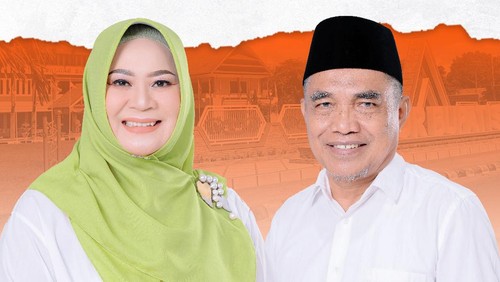 Pamflet Dewi Noviany sebagai bakal calon Bupati dan Talifuddin sebagai bakal calon wakil Bupati Sumbawa, NTB. (Istimewa)