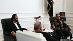Momen Pimpinan MPR Temui Surya Paloh di DPP NasDem