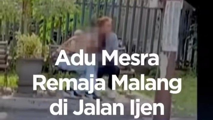 Sejoli mesum di bangku taman Jalan Ijen Malang