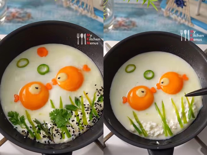 kreasi lucu telur ceplok