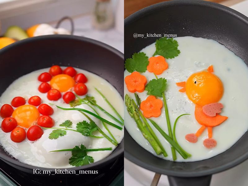 kreasi lucu telur ceplok