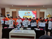 21 Bandit Jalanan di Surabaya Diringkus Selama 3 Hari Terakhir