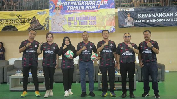 Kejuaraan bola voli Bhayangkara Cup Polres Mojokerto
