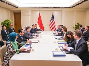 Airlangga Bertemu Mendag AS, Bahas Penguatan Kinerja Perekonomian RI