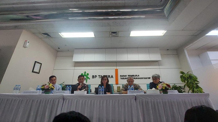 Konferensi Pers BP Tapera/Almadinah Putri-detikcom