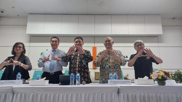 Konferensi Pers BP Tapera/Almadinah Putri-detikcom