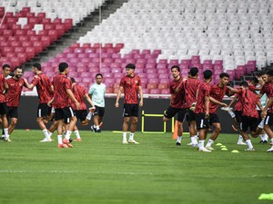 Ada Nobar Indonesia Vs Irak Depan Balai Kota Solo, Begini Rekayasa Lalinnya
