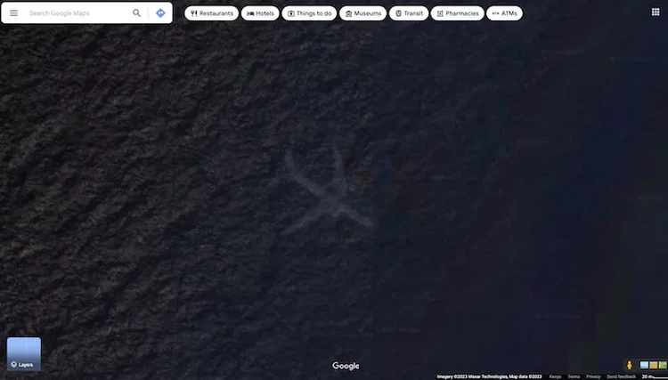 Penapampakan Seram yang Ditangkap Google Maps