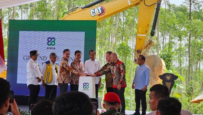 Peresmian dan peletakan batu pertama pembangunan restoran Arena Botanica di IKN, PPU, Kaltim.