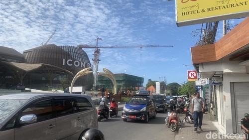 Suasana Jalan Danau Tamblingan, Sanur, dekat Icon Bali Mall, Rabu (5/6/2024).