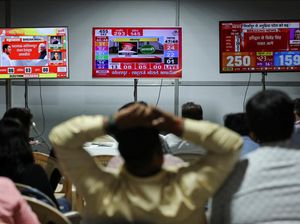 Potret Menanti Hasil Penghitungan Suara Pemilu India