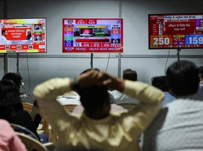 Potret Menanti Hasil Penghitungan Suara Pemilu India
