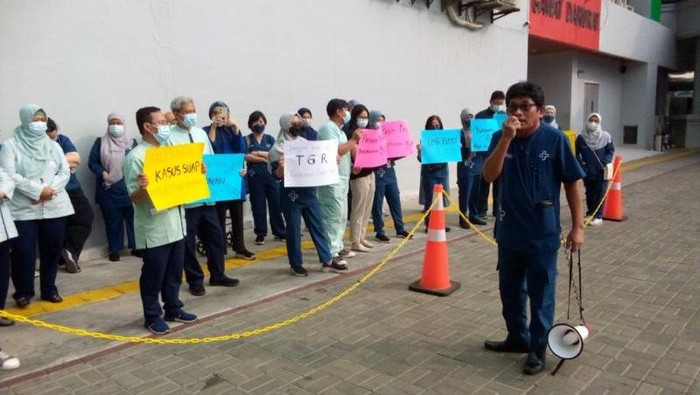 Praktik Dugaan Penyelewengan Dana Remunerasi Memicu Unjuk Rasa Tenaga Kesehatan RSKD Duren Sawit