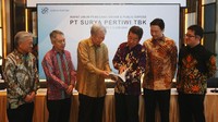 PT Surya Pertiwi Tbk (SPTO) menggelar rapat umum pemegang saham tahunan di Jakarta, Rabu (5/6/2024).