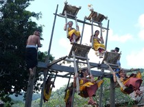 Semringah Remaja Putri Bali Saat Tradisi Ayunan Jantra