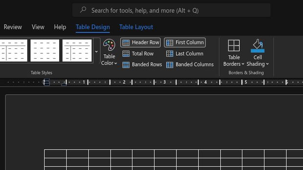 Cara Mengedit Tabel di Word