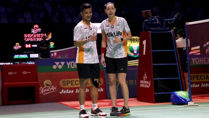 Ganda campuran Dejan Ferdinansyah/Gloria Emanuelle Widjaja di Indonesia Open 2024