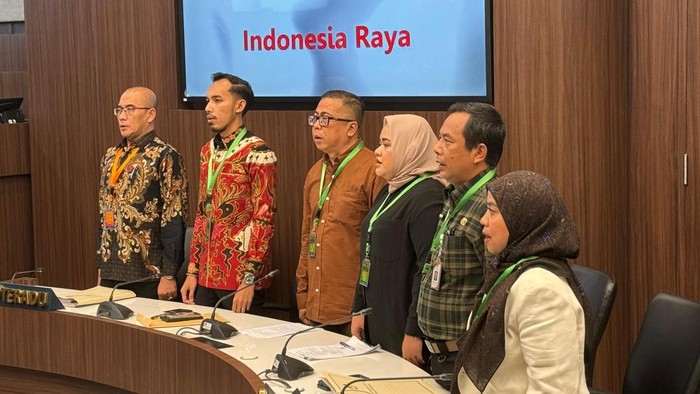 DKPP menggelar sidang pemeriksaan dugaan tindak asusila yang dilakukan oleh Ketua KPU Hasyim Asy’ari terhadap anggota PPLN (Gisella Previan Laoh/detikcom)