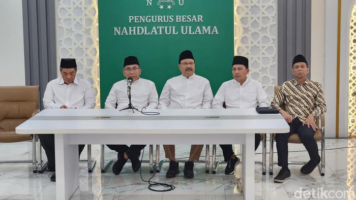 Gus Yahya dan jajaran PBNU (Adrial/detikcom)