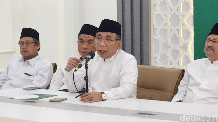 Gus Yahya dan jajaran PBNU (Adrial/detikcom)