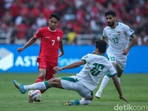 Indonesia Dibungkam Irak 2-0: Jordi Amat Kartu Merah, Ernando Blunder
