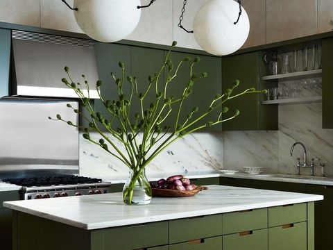 Inspirasi kitchen island/Tim Lenz via Elle Decor Inspirasi kitchen island.