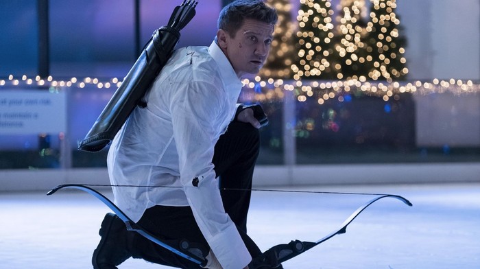 Cuplikan adegan Jeremy Renner di Hawkeye.
