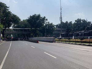 Jl Medan Merdeka Barat Arah Istana Ditutup Jelang Demo Buruh Tolak Tapera