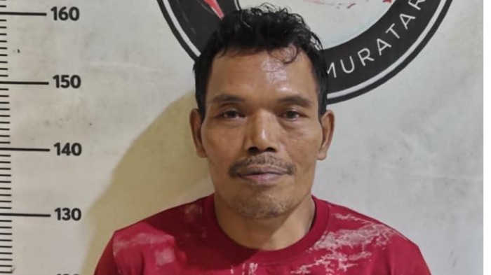 Jumaidi, pengedar sabu di Muratara, diciduk polisi.