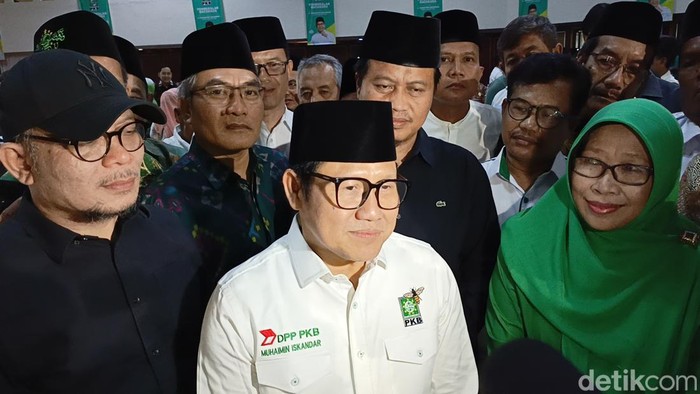Ketum PKB, Muhaimin Iskandar saat ditemui seusai acara Konsolidasi Calon Kepala Daerah di Hotel Grand Arkenso Semarang, Kamis (6/6/2024).