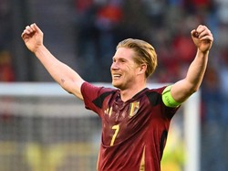 Belgia - Kevin De Bruyne. Playmaker 32 tahun dengan 100 caps ini masih menjadi andalan lini tengah klub juara Premier League Manchester City. Foto: Photonews via Getty Images/Photonews