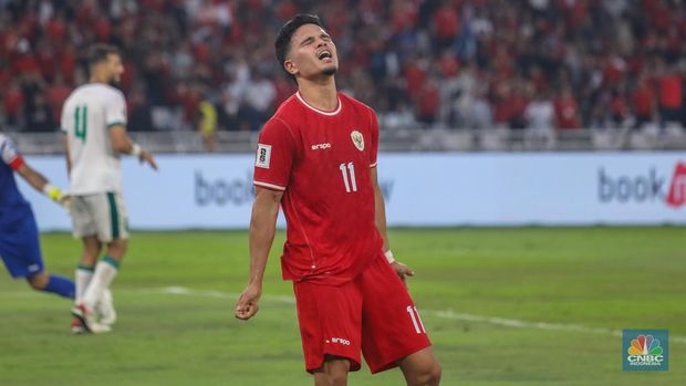 Laga Timnas Indonesia melawan Irak dalam lanjutan babak kualifikasi Piala Dunia 2026 di Stadion Utama Gelora Bung Karno (SUGBK), Senayan, Jakarta, Kamis (6/6/2024). (CNBC Indonesia/Faisal Rahman)
