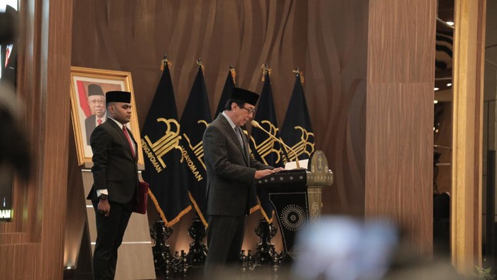 Menteri Hukum dan HAM Yasonna Laoly. (Ammar Rezqianto/detikcom)