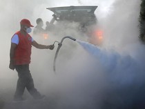 Fogging untuk Basmi Nyamuk Aedes Aegypti di Aceh