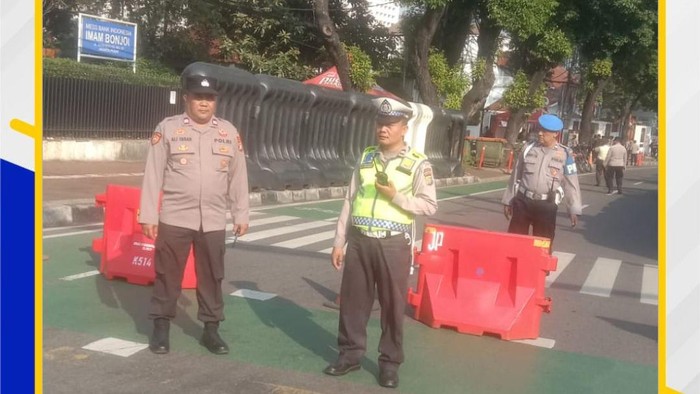Rekayasa Lalu Lintas Diterapkan Jelang Aksi Demonstrasi di KPU
