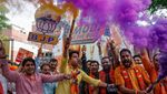 Potret Semringah Modi Menang Pemilu India