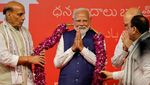 Potret Semringah Modi Menang Pemilu India