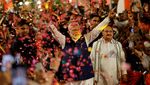 Potret Semringah Modi Menang Pemilu India
