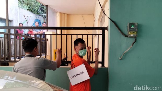 Rekonstruksi pembunuhan mahasiswi UM