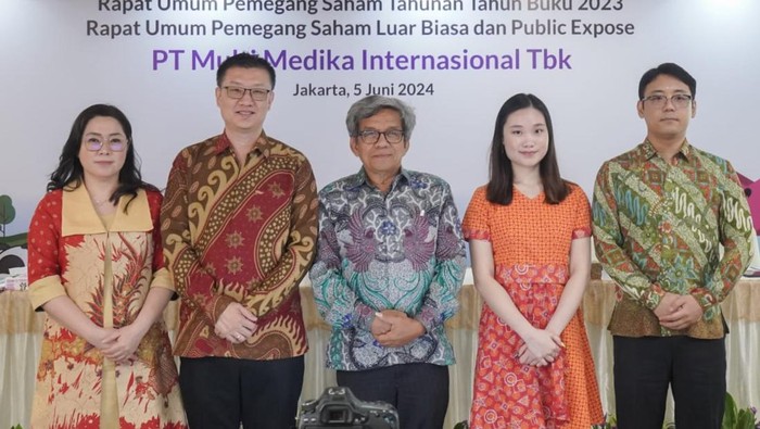 PT Multi Medika Internasional Tbk (MMI) menggelar Rapat Umum Pemegang Saham (RUPS) di Jakarta. Perseroan mengumumkan strategi dan program kerja yang menjadi fokus utama di tahun buku 2024.