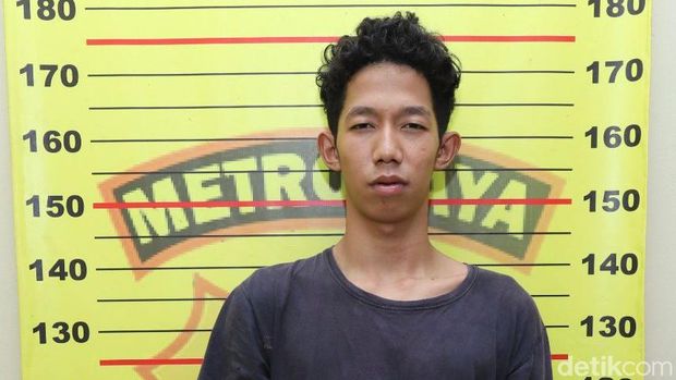 Tampang ND, pelaku pengeroyokan yang berhasil diringkus anggota kepolisian di kawasan Kemang, Jakarta Selatan (Dok. Istimewa).