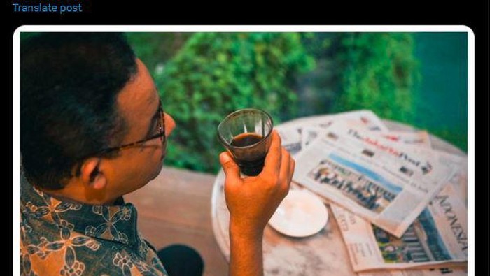 Tangkapan layar unggahan Anies Baswedan yang menyinggung istilah Asian value lewat akunn X.