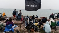Starship merupakan sistem transportasi luar angkasa generasi berikutnya dari SpaceX yang dikembangkan perusahaan untuk membawa manusia dan kargo ke Bulan hingga Mars. (REUTERS/Cheney Orr)