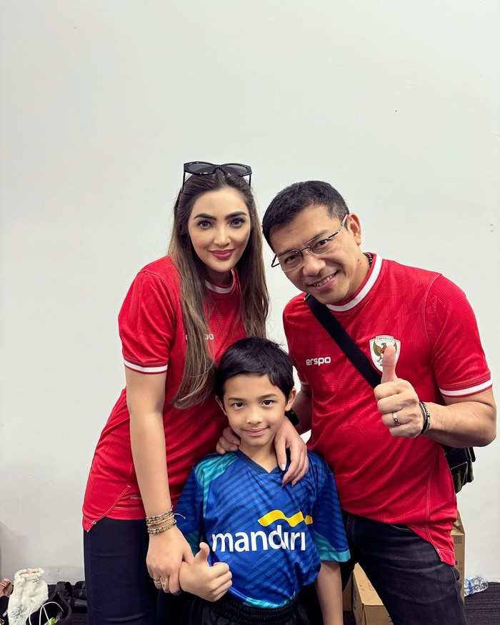 Ashanty Ashanty antar Arsya jadi pendamping Timnas Indonesia di GBK.