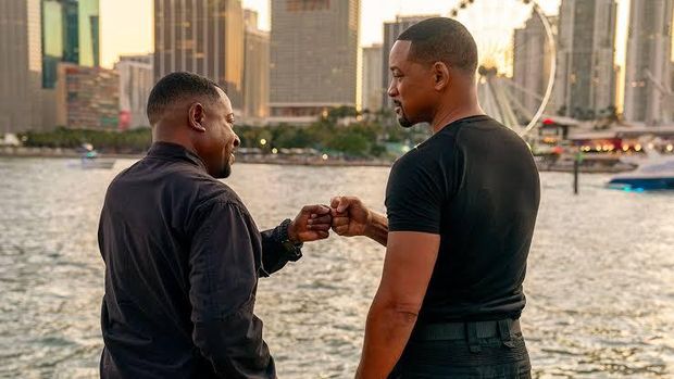Cuplikan adegan dalam film Bad Boys: Ride or Die.