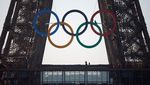 Cincin Olimpiade Mulai Dipasang di Menara Eiffel