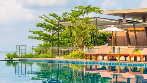 Ilustrasi vila di Bali. (Freepik)