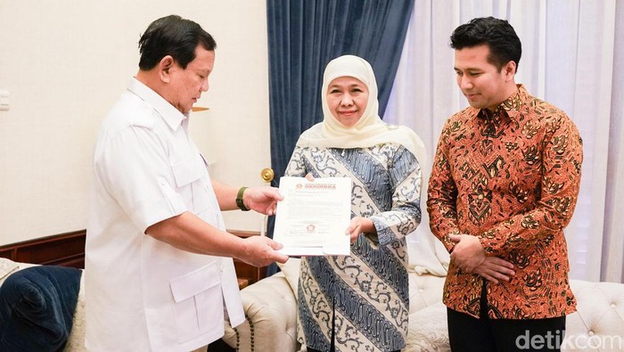 Khofifah-Emil terima rekom Gerindra