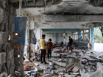 Porak-Poranda Sekolah PBB di Gaza gegara Rudal Israel