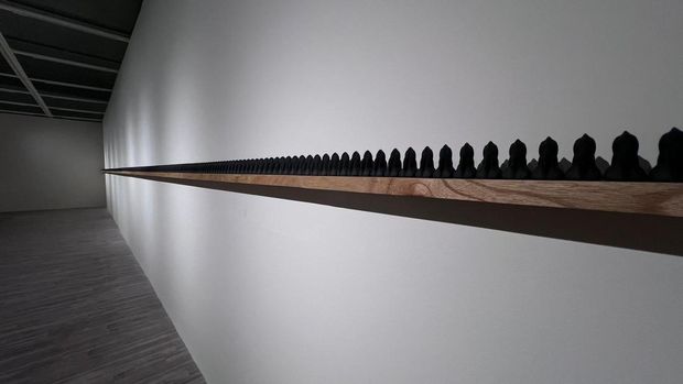 Pameran hasil karya Albert Yonatha Setyawan berjudul 'Transitory Nature of Earthly Joy' di Tumurun Museum, Jumat (7/6/2024).